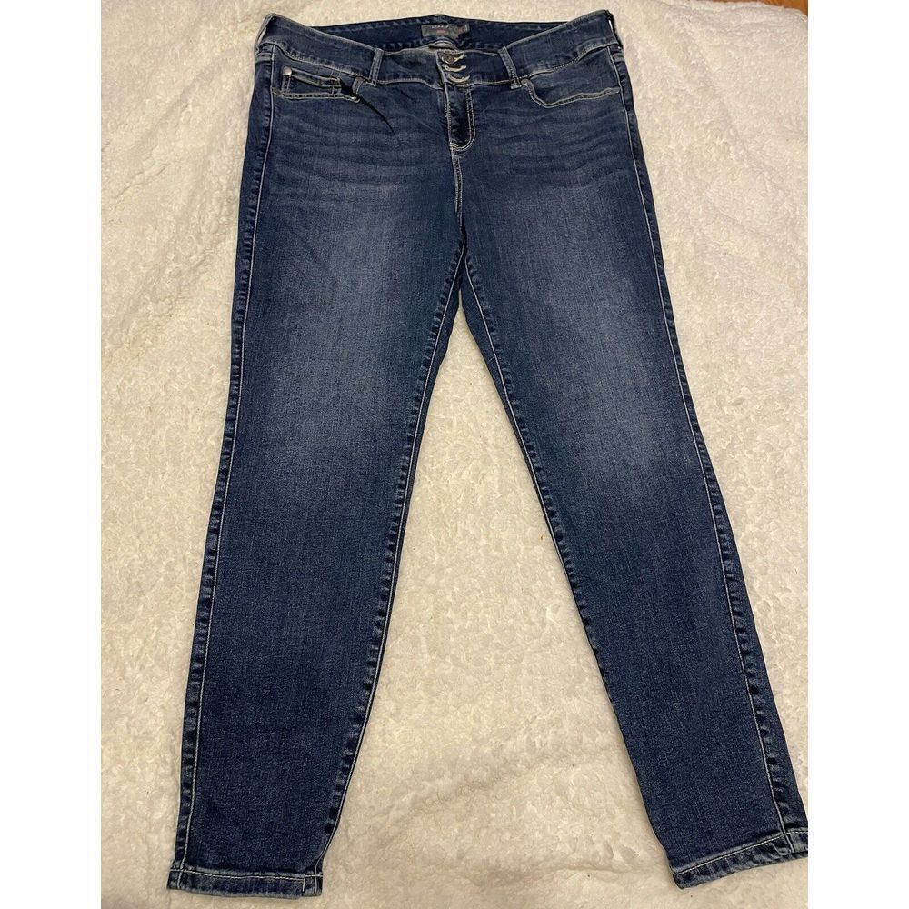 Torrid Blue Jegging‎ Jeans Size 18 Regular Preowned Cotton 3 Button Fly Stretch